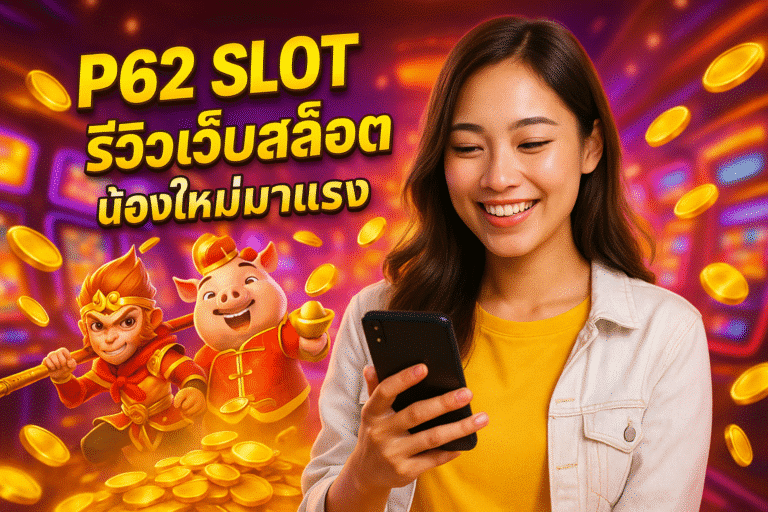 P62 SLOT รีวิวเว็บสล็อต น้องใหม่มาแรง